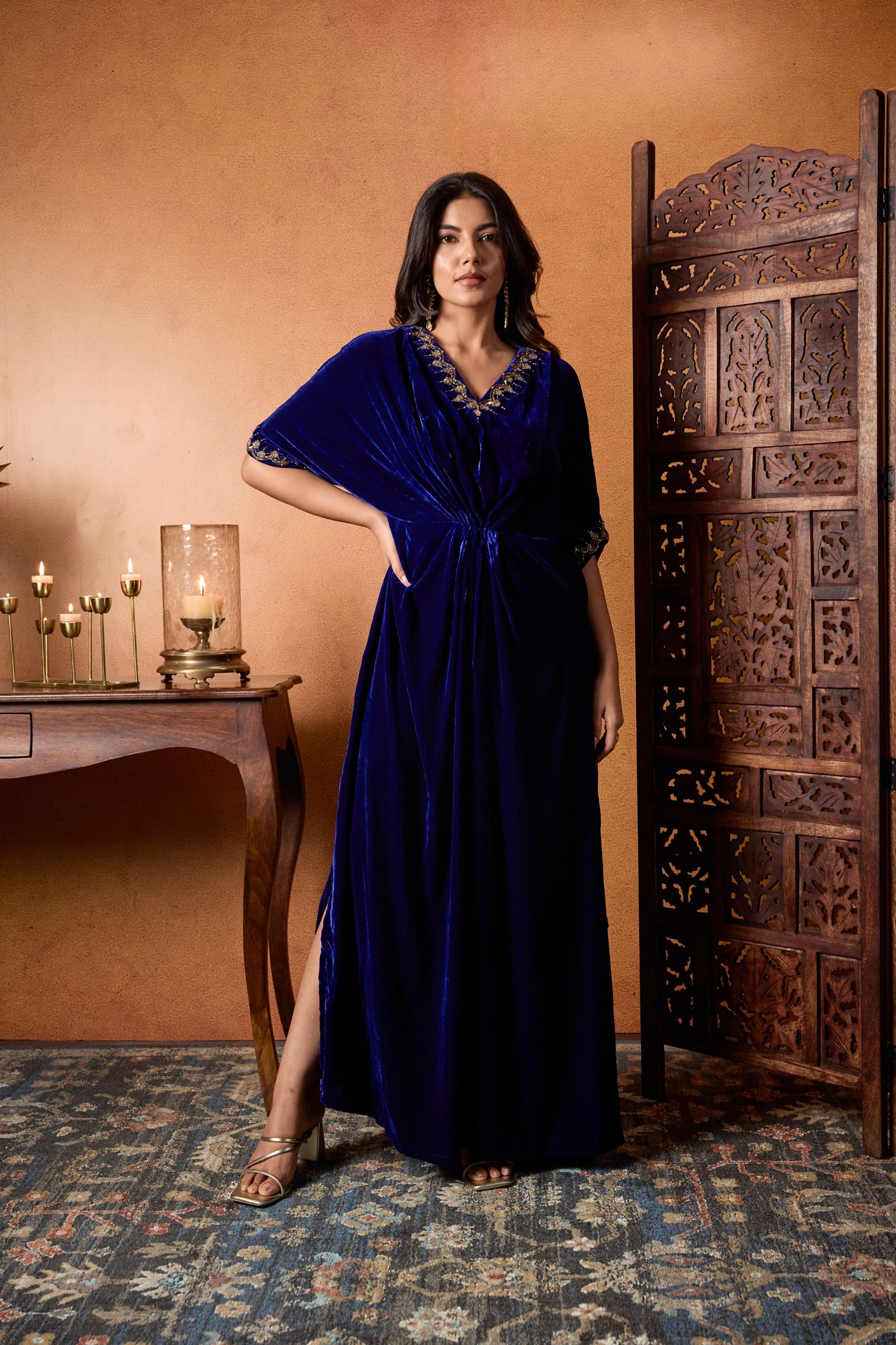 Royal Blue Kaftan Dress