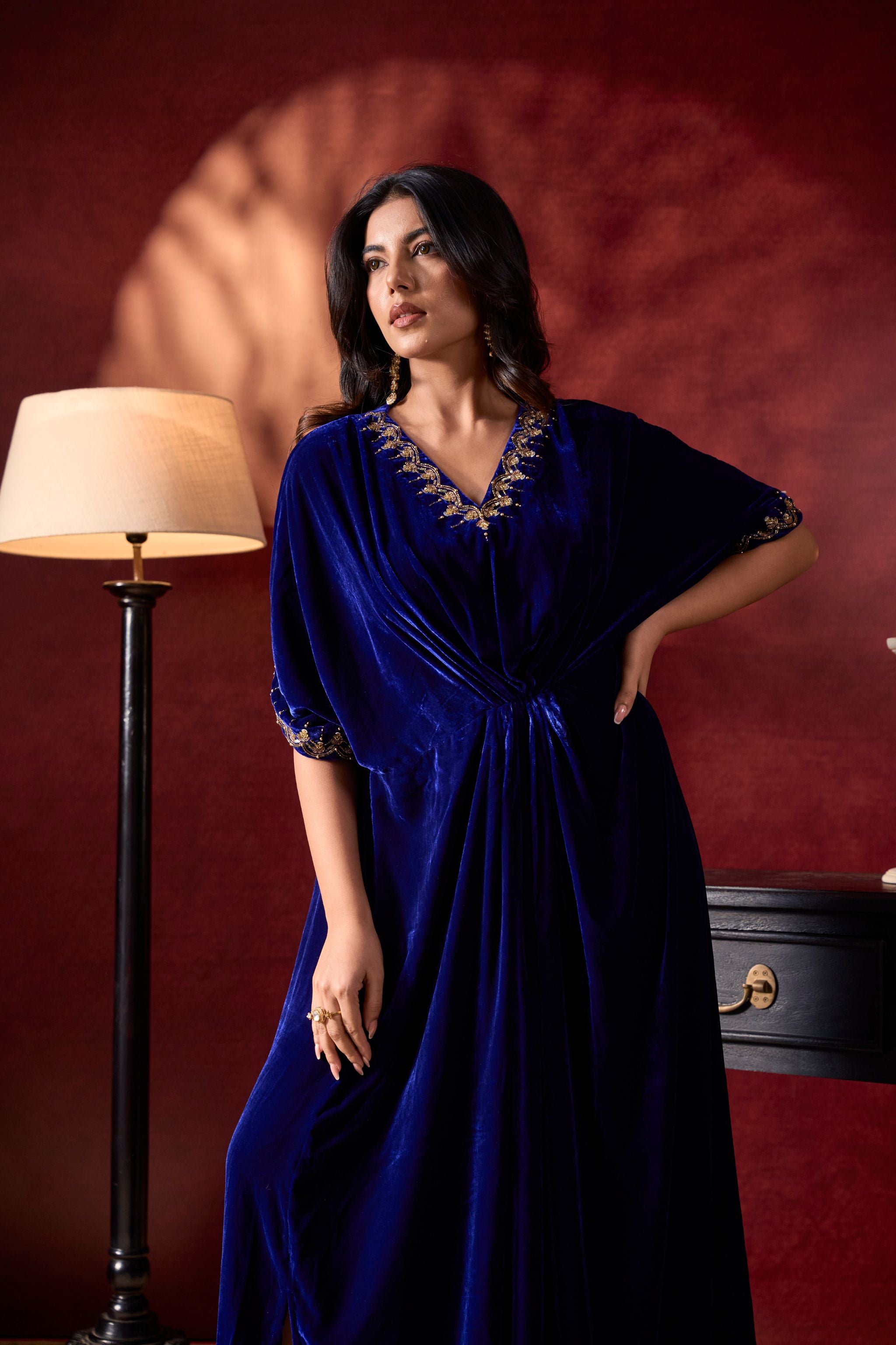 Royal Blue Kaftan Dress