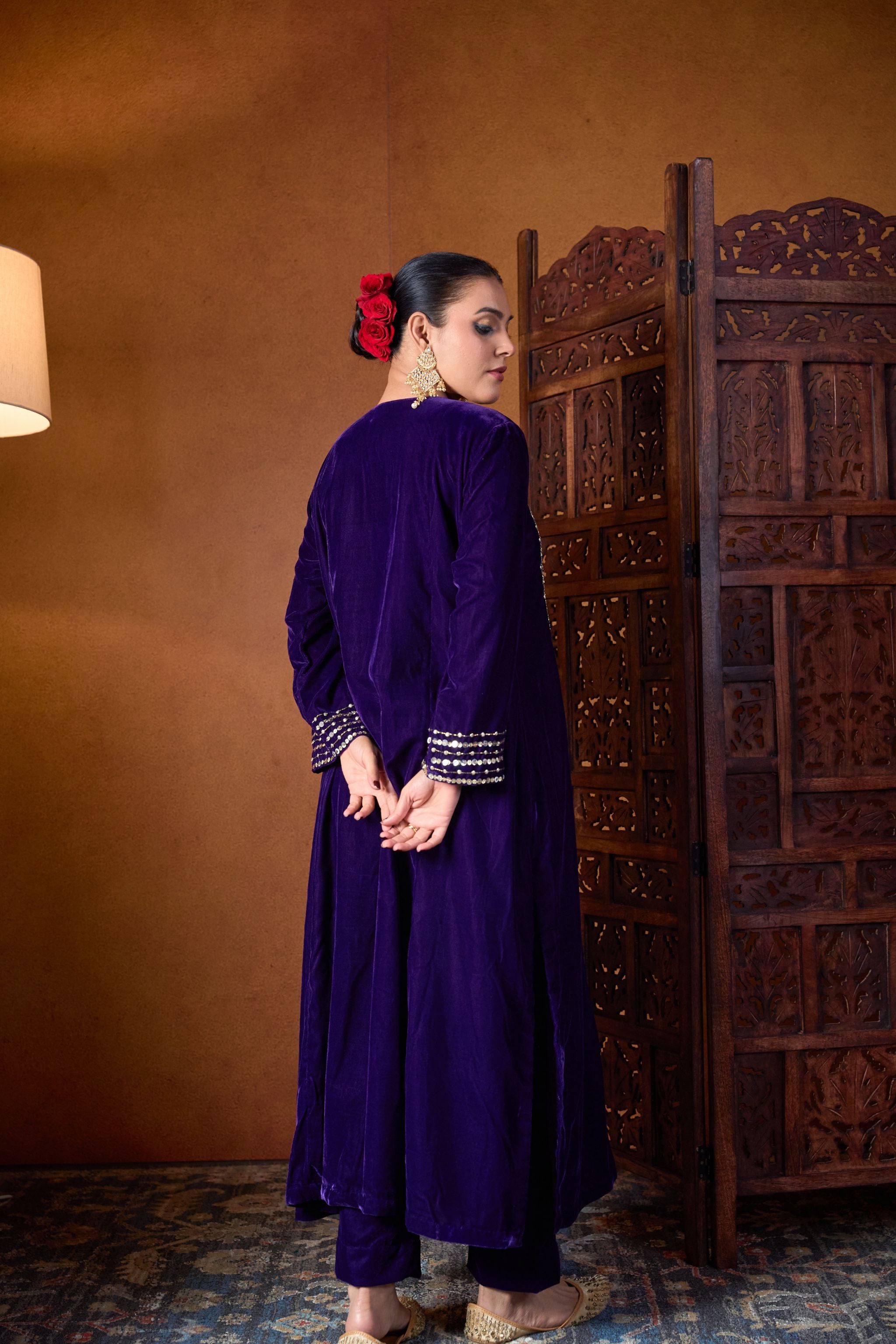 Amethyst Embroidered Kurta Set