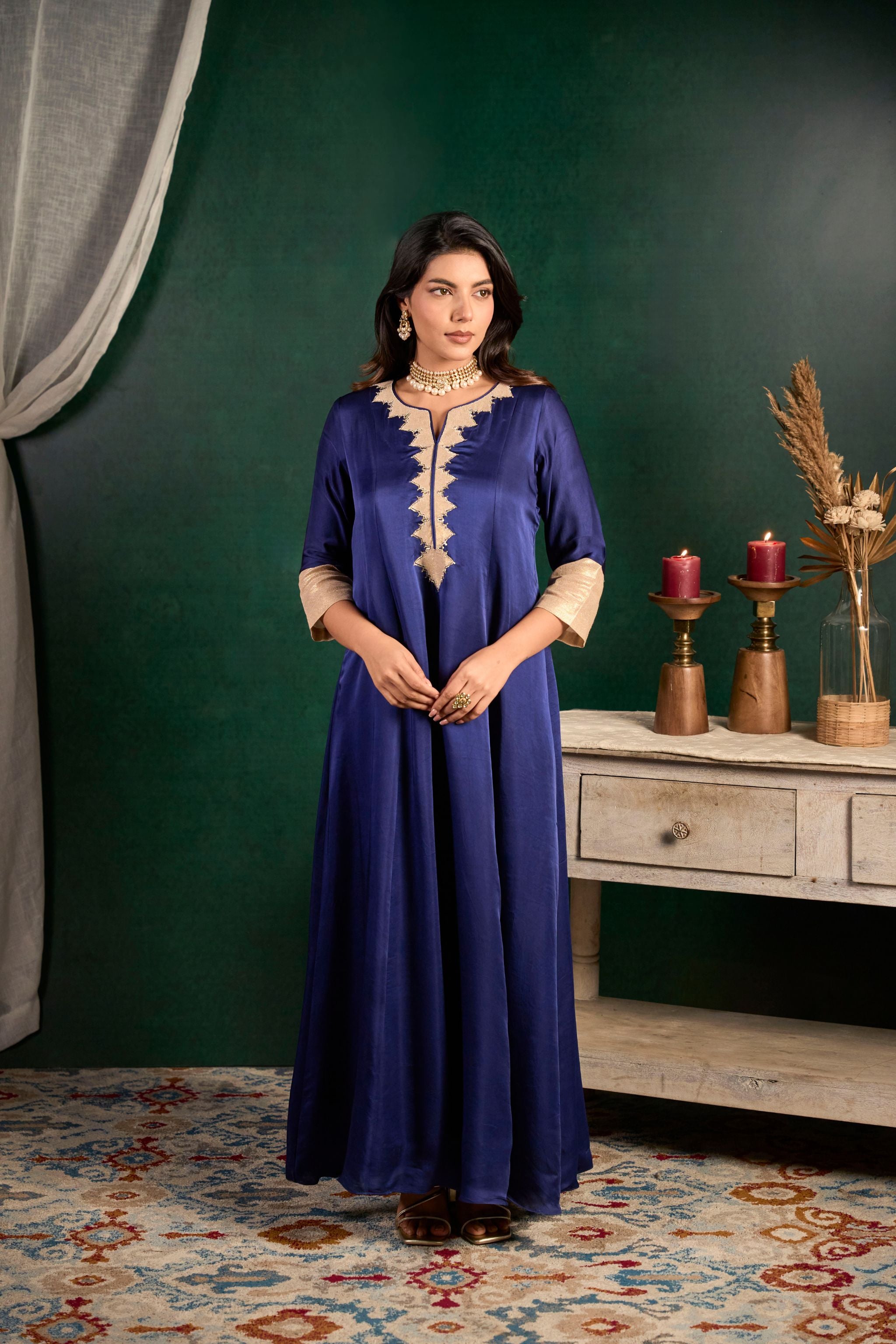 Statement Floor Length Dress