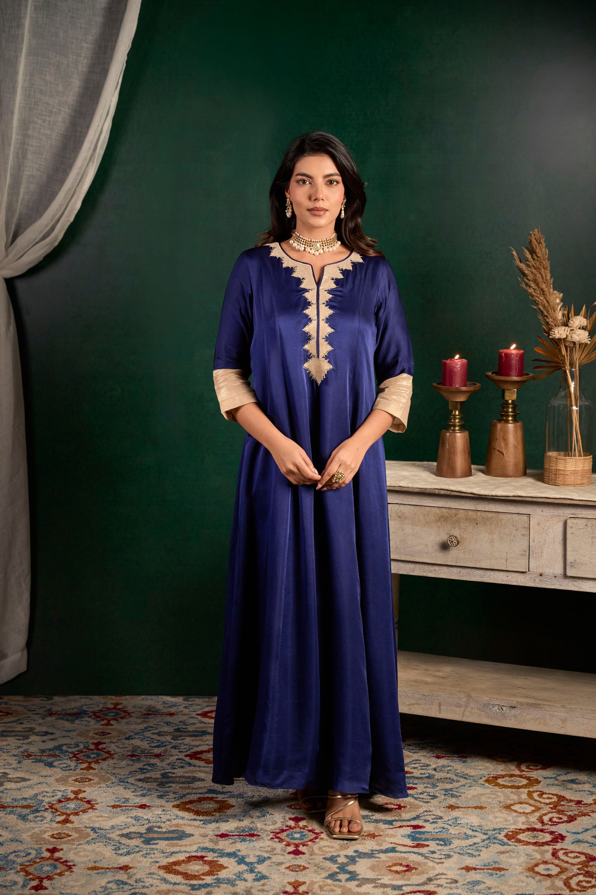 Statement Floor Length Dress