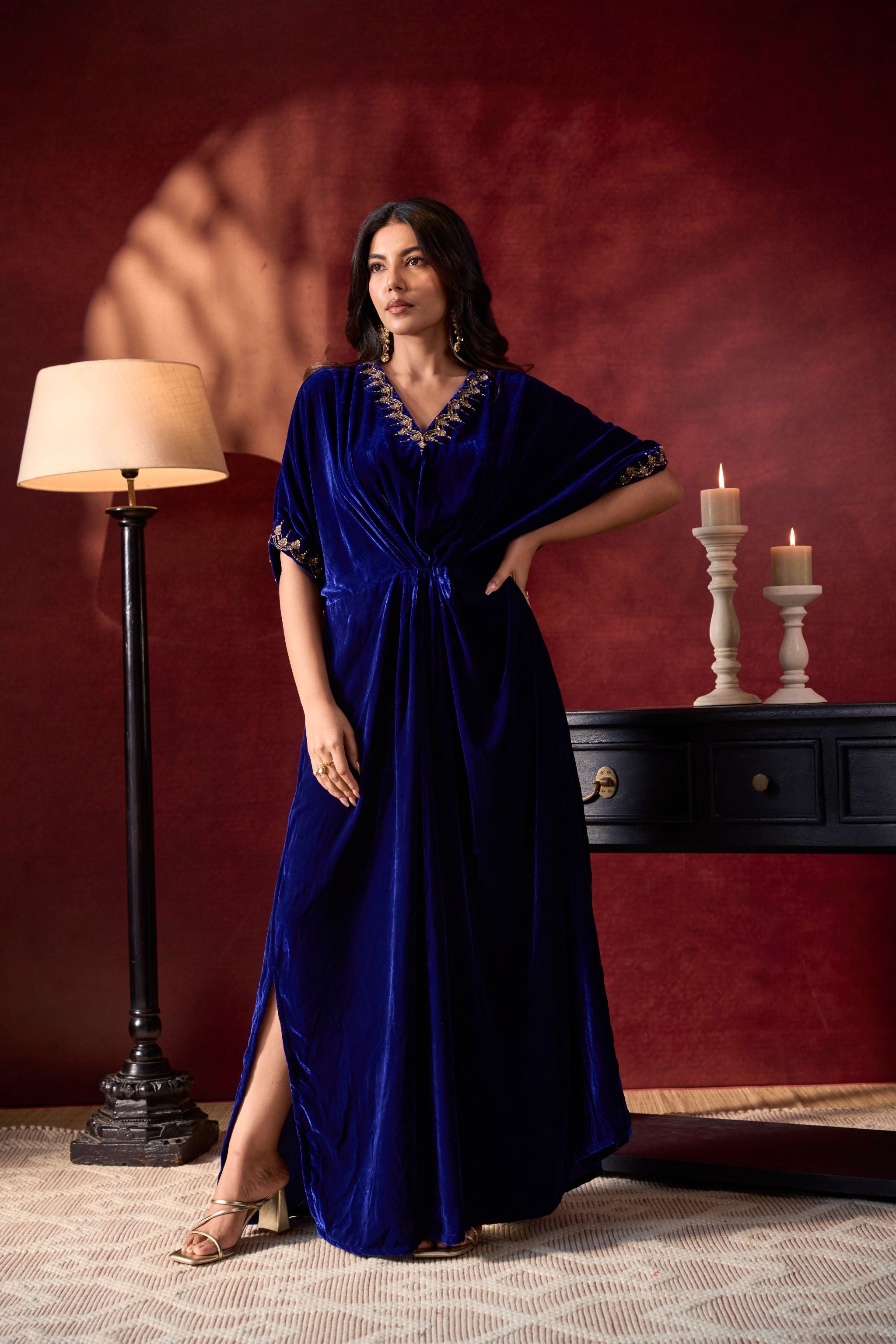 Royal Blue Kaftan Dress