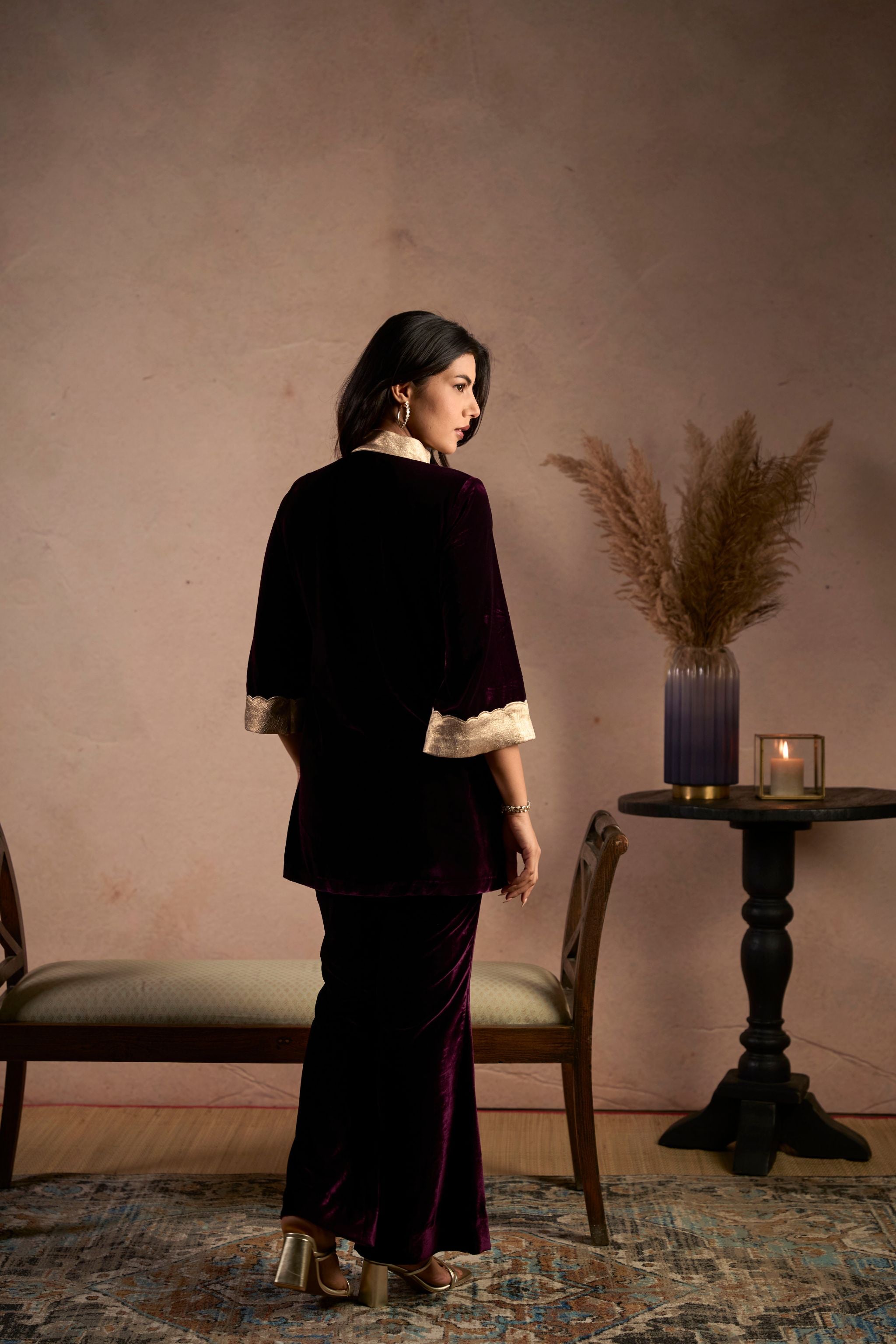 Plum Velvet Set