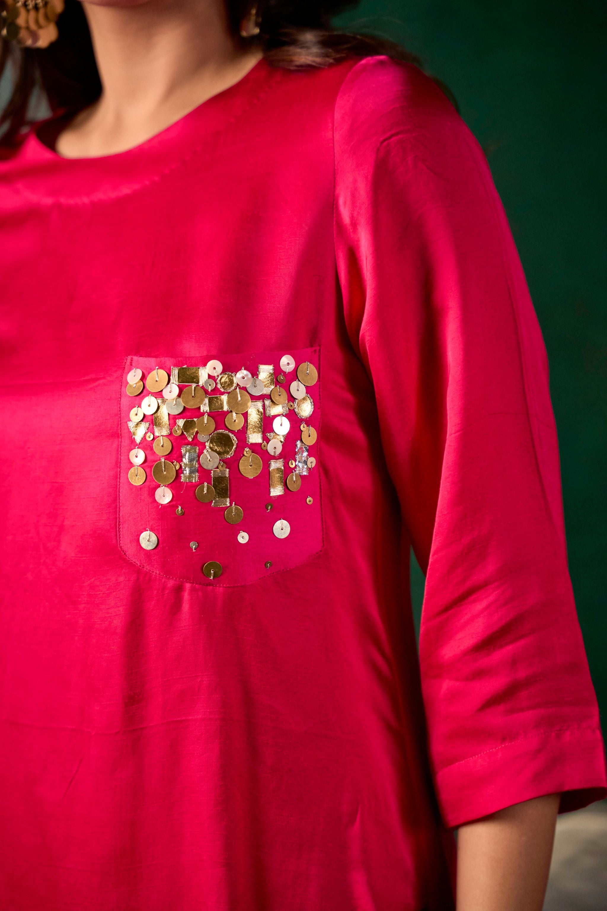 A-symmetrical kurta set