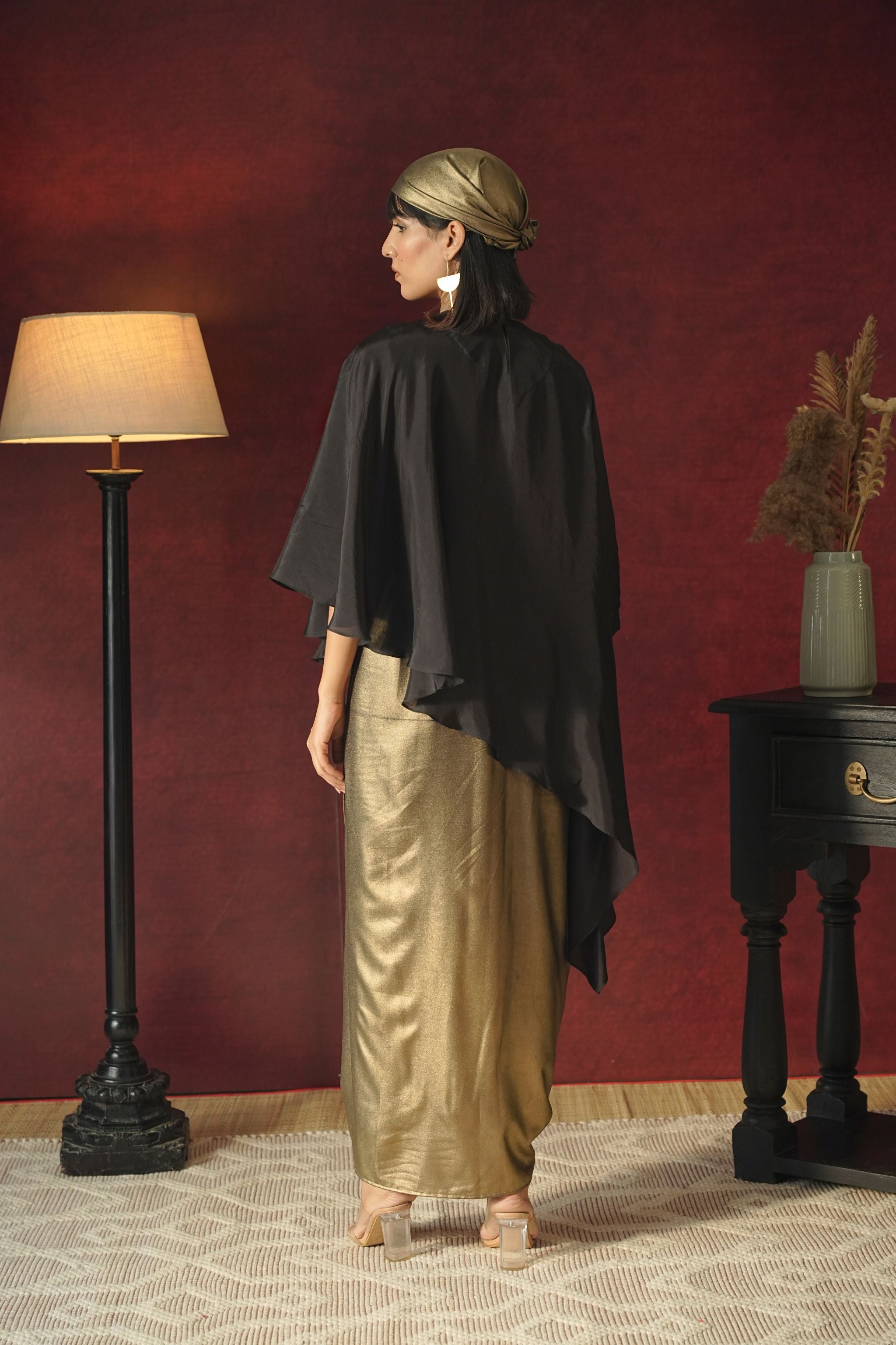 Fusion Draped Dhoti Ensemble